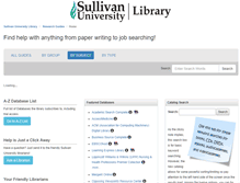 Tablet Screenshot of libguides.sullivan.edu